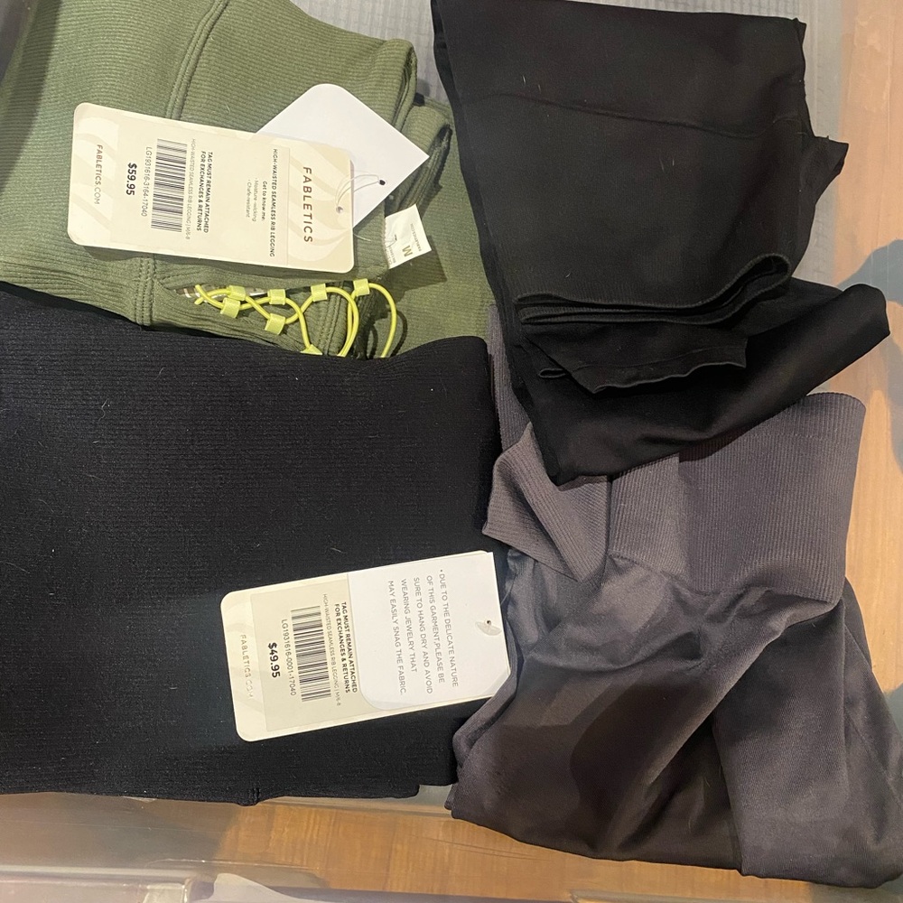 Fabletics High-Waisted Seamless Rib Leggings